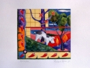Arcadia, 1983, watercolor on paper, 5.5