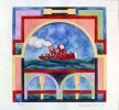 Port, 1982, watercolor on paper, 8