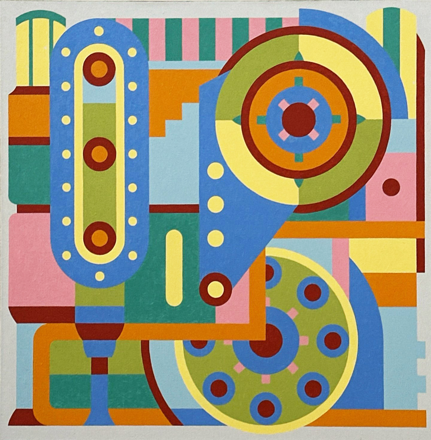 Art and Work 21, 2024, 45-1/2 x 45-1/2”, oil on linen