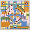 Art and Work 11, 2021, 45 ½ x 45 ½, oil on linen