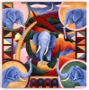 Blue Elephants, 1982, oil on canvas, 72