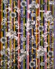 The Romantics, 1998, collage, acrylic, flashe on linen, 50