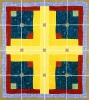 Fata Morgana, 2003, collage, acrylic, flashe on linen, 45