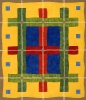 Esperanto, 2003, collage, acrylic, flashe on linen, 36