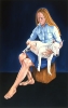 Woman with a Dog 1974, oil on canvas, 84