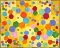 A Cartesian Diver, 2009, collage, acrylic, flashe on linen, 48