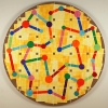 P3 Vega, 2011, collage, acrylic, flashe on linen, 52