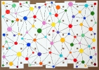 Transposition, 2012, collage, acrylic, flashe on linen, 45 x 63